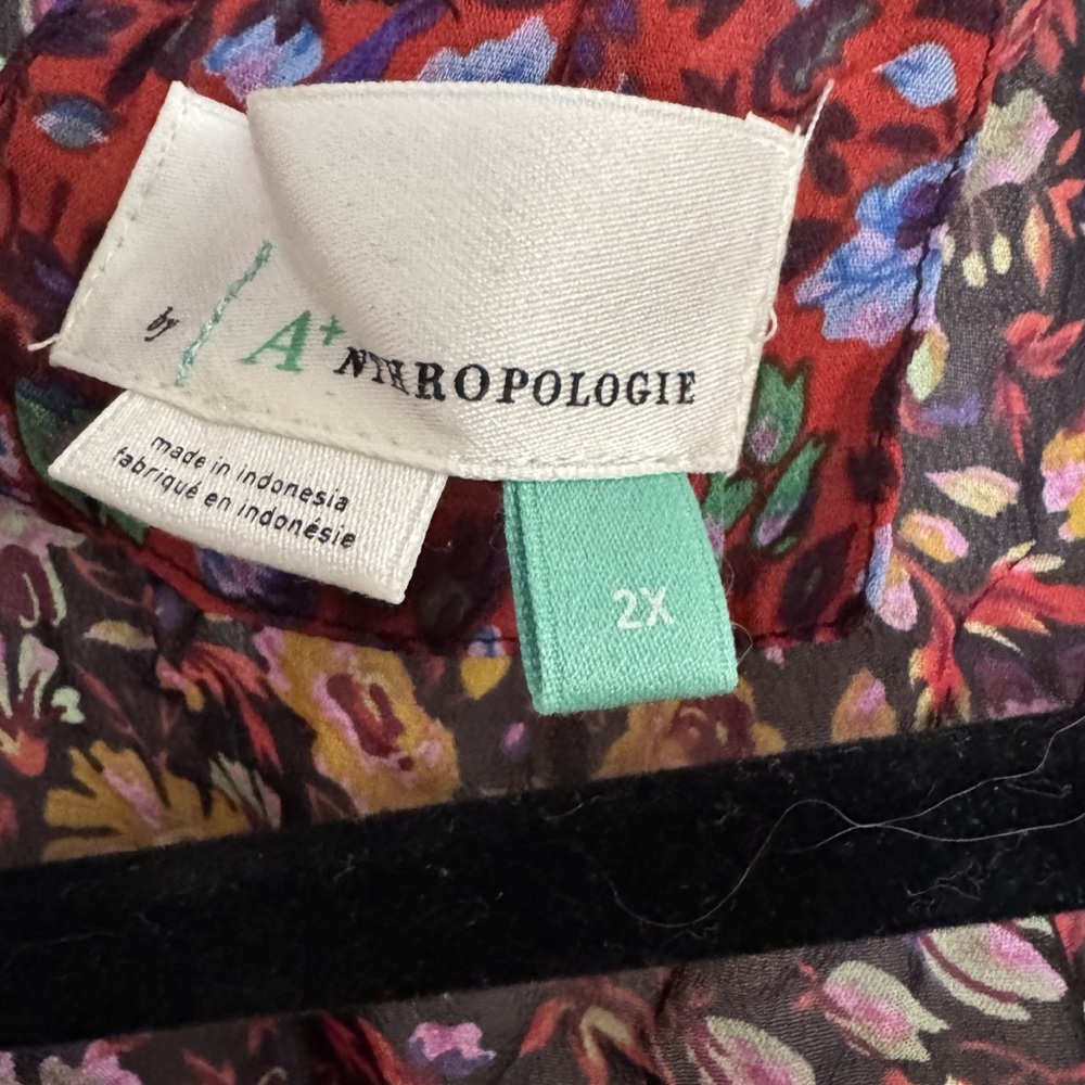 Anthropologie Floral Long-Sleeve Dress - Picture 3 of 7
